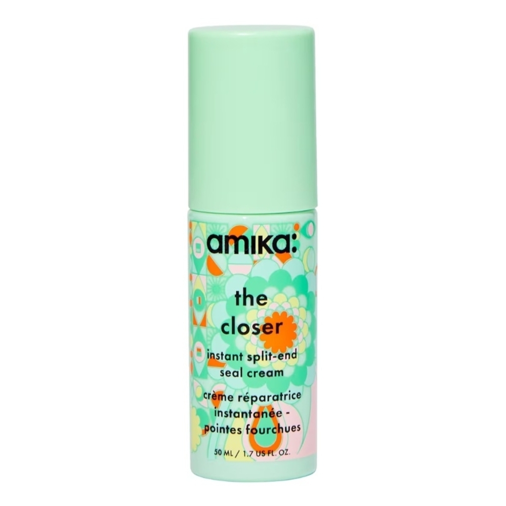 Amika The Closer Split-End Seal Cream with Mint and White Design